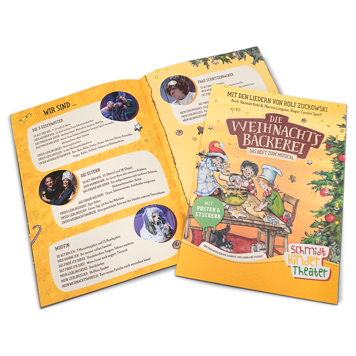 Programmheft zum Musical Die Weihnachtsbäckerei